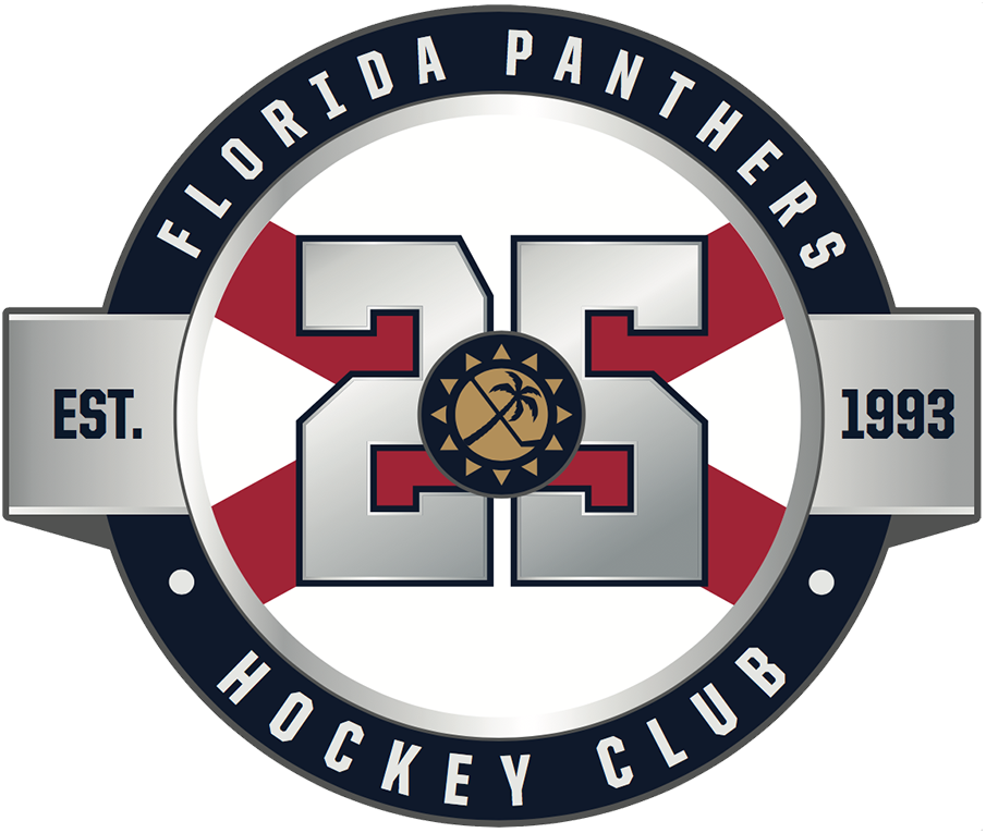 Florida Panthers 2018 19 Anniversary Logo 02 iron on paper